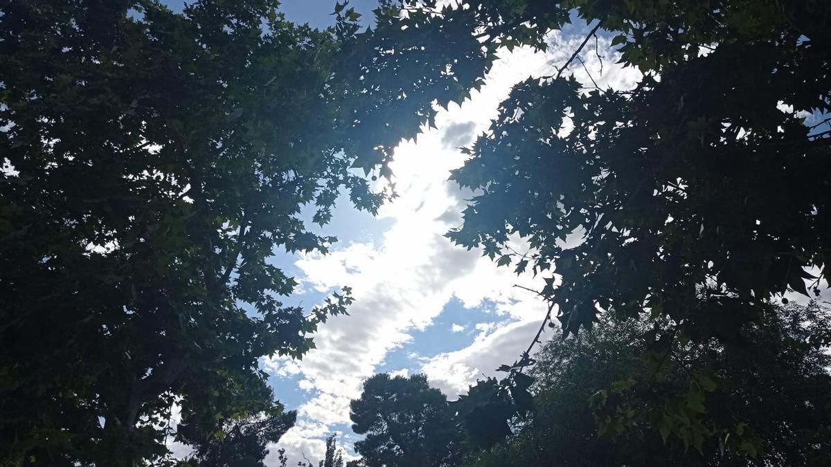 Nubes sobre Zaragoza, el pasado fin de semana