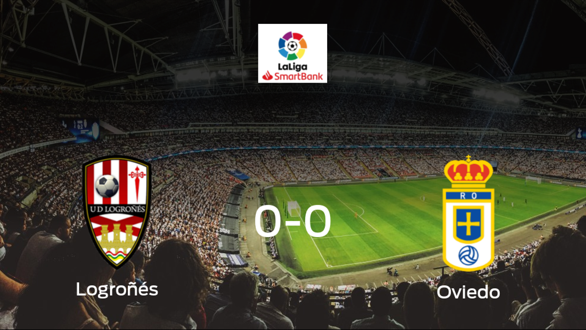El Logroñés y el Real Oviedo empatan sin goles en el Estadio Las Gaunas (0-0)