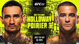 El cartel oficial del Holloway - Poirer para el UFC 318
