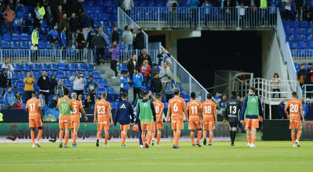 El partido entre el Málaga y el Oviedo, en imágenes