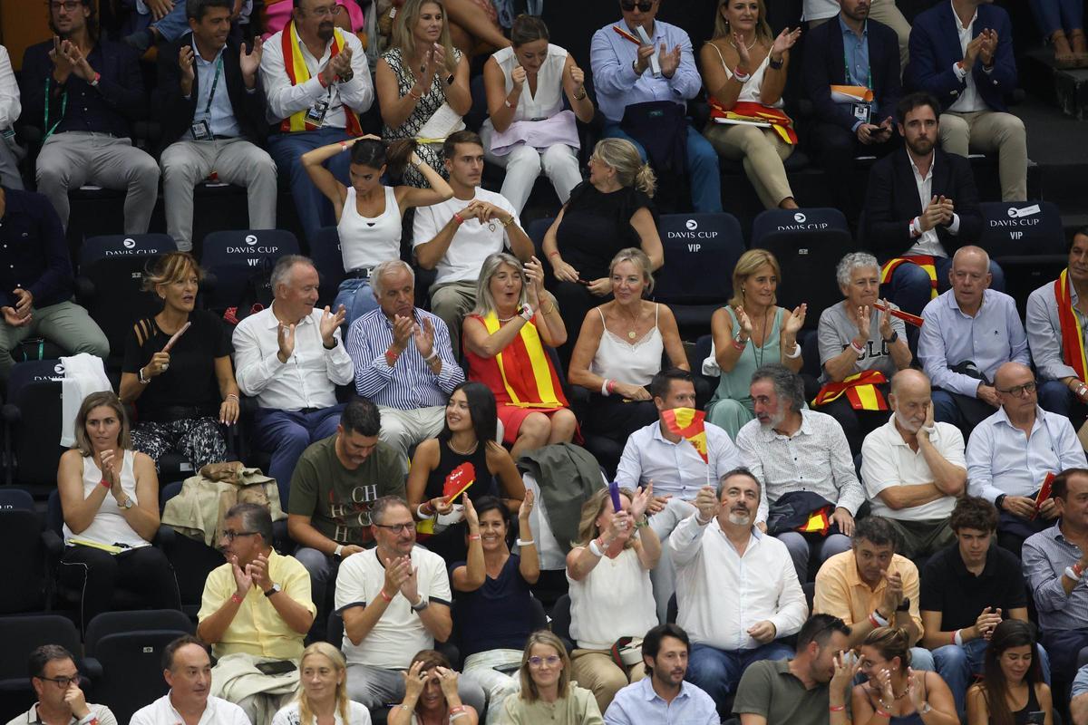 Palco vip de La Fonteta durante la Copa Davis