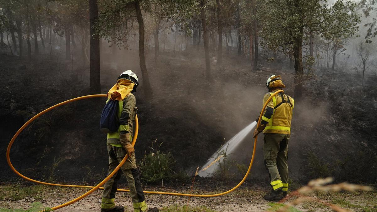 Incendio en Padrón a finales de junio.
