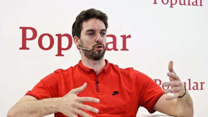 El deportista Pau Gasol, ayer.