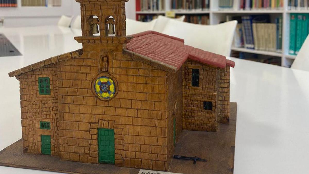 Maquetas de ‘Toncho’ Sánchez Díaz, en la biblioteca de O Burgo | LA OPINIÓN