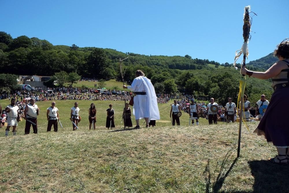 Batalla en la fiesta Astur romana en Carabanzo