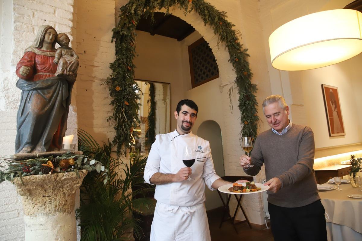 Javier Campos, en su restaurante de la Ermita de la Candelaria.