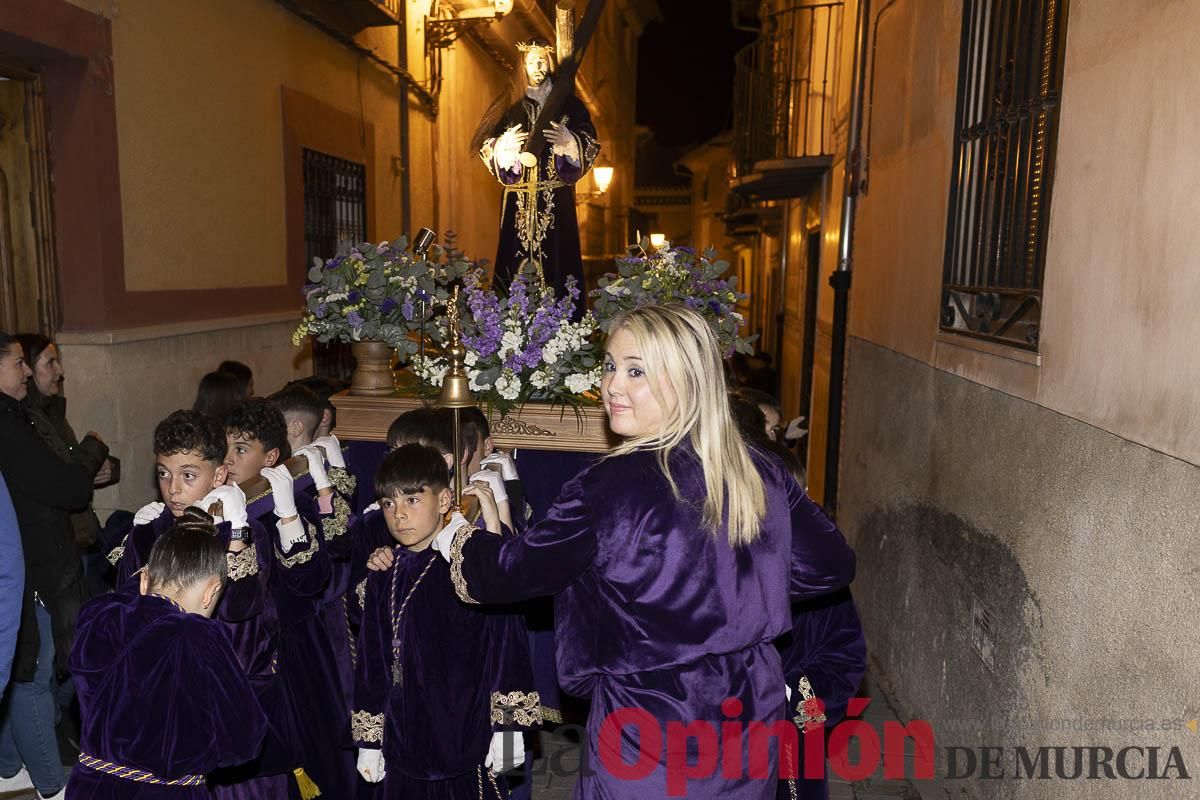 Los niños toman las calles de Caravaca en la procesión de Lunes Santo