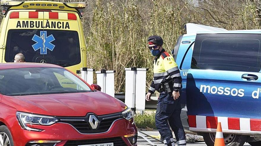 Atropellament mortal a la carretera de la Vergonya, l&#039;N-141 a Bescanó.