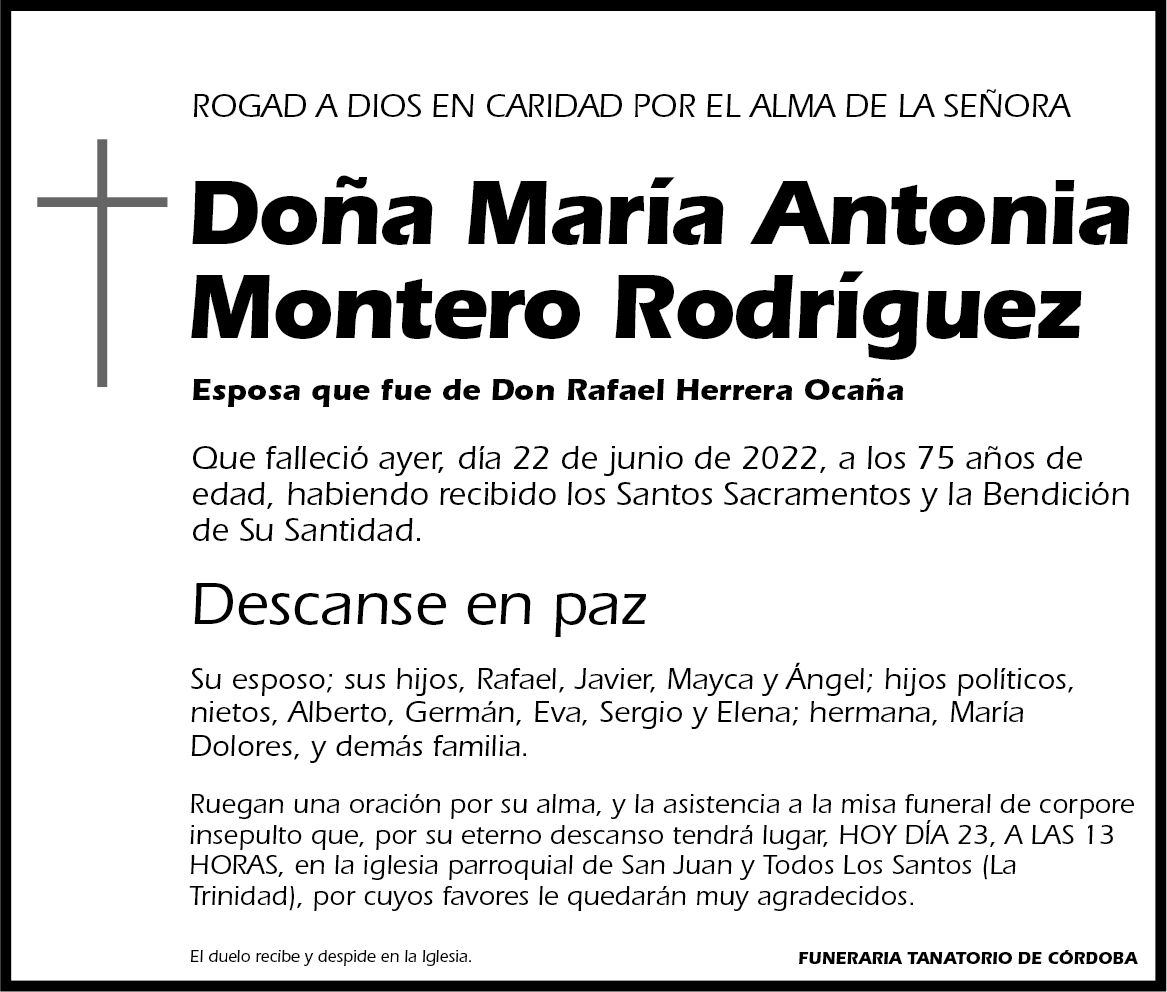 María Antonia Montero Rodríguez