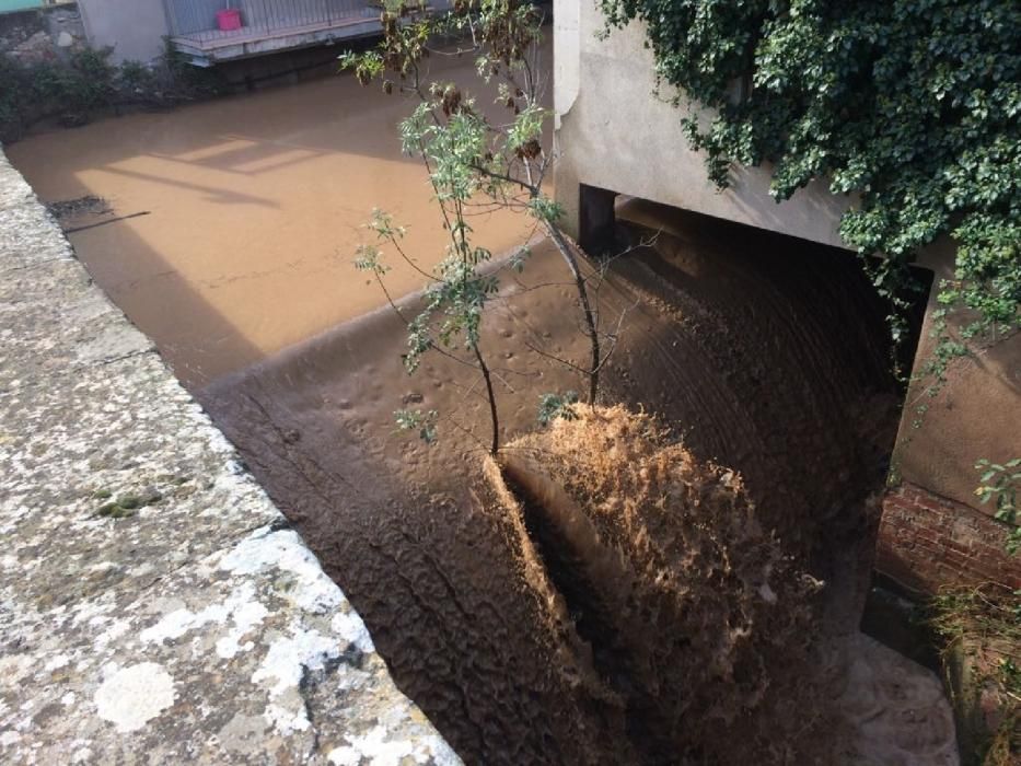 El desbordament del canal del Burés a Castellbell