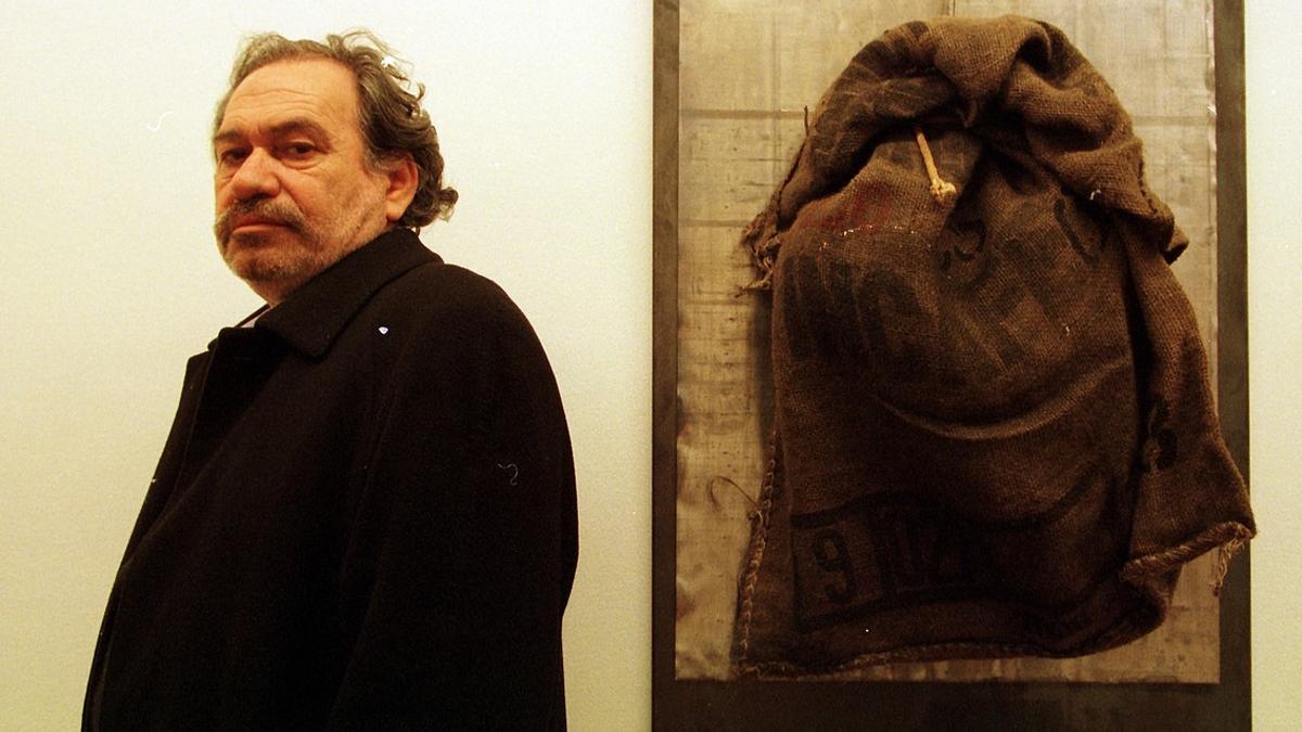 Jannis Kounellis, en Barcelona (1999).