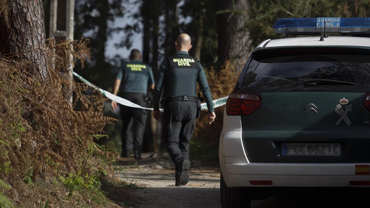Agentes de la Guardia Civil de Pontevedra, en una intervención anterior