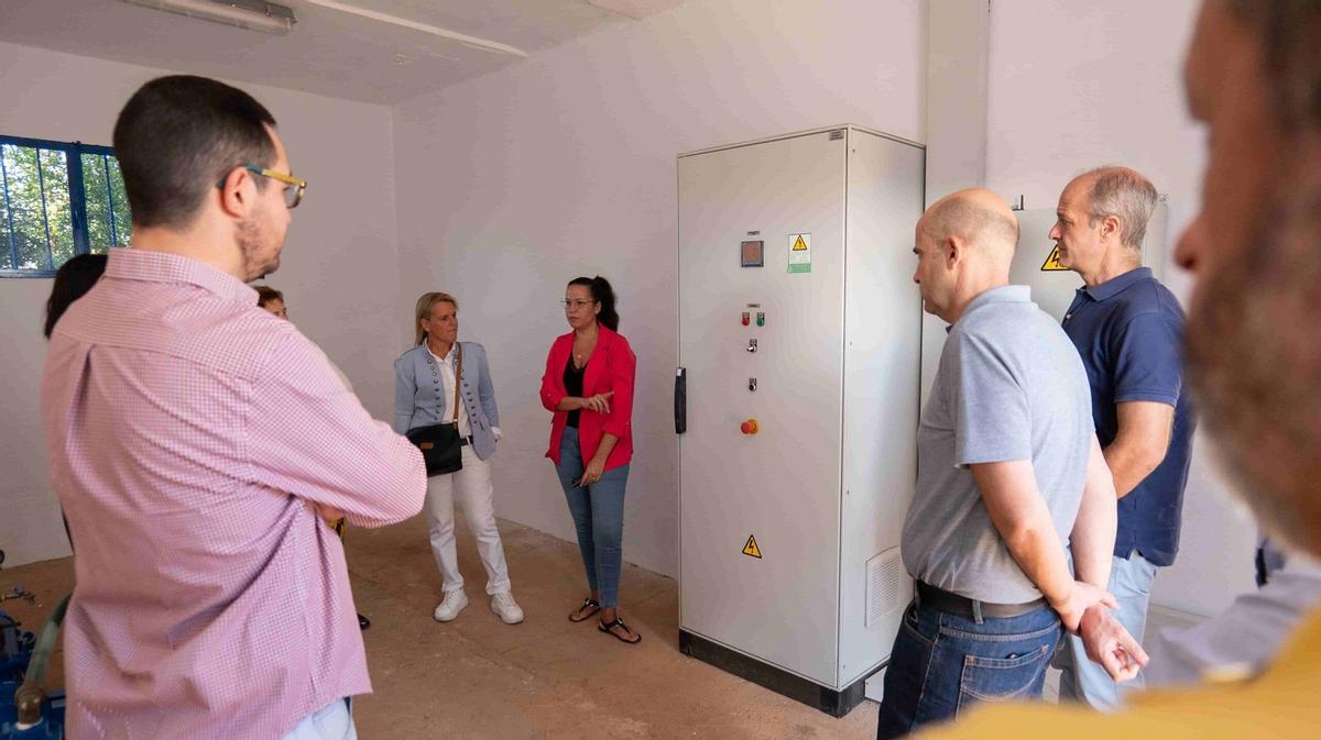 Instalación de control del nuevo pozo de agua potable de Archidona.