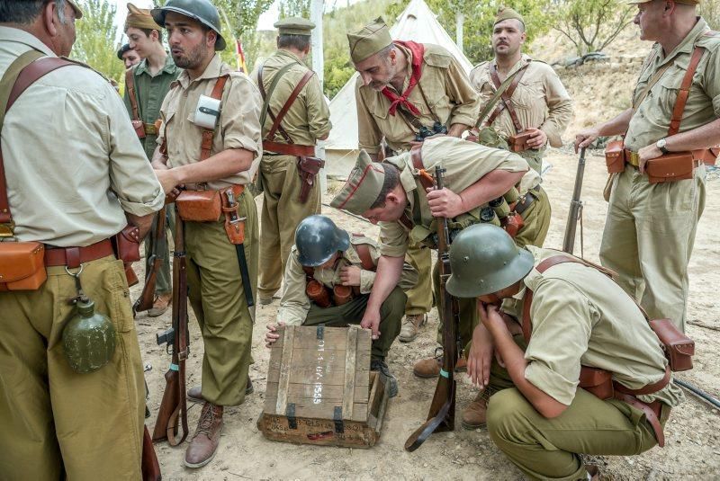 Recreación de la batalla del Ebro en Fayón