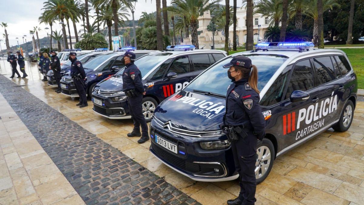 Agentes de la Policía Local de Cartagena.