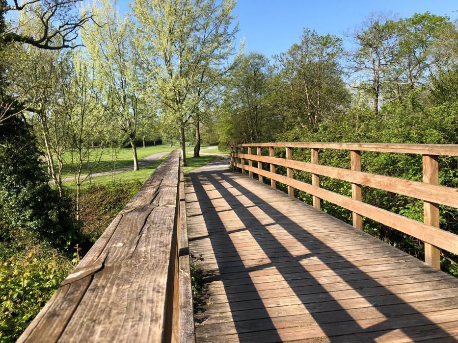 Correr por Gijón 4: el parque fluvial de Viesques