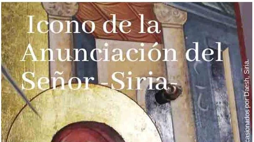 Cartel del Icono de la Anunciación del Señor-Siria