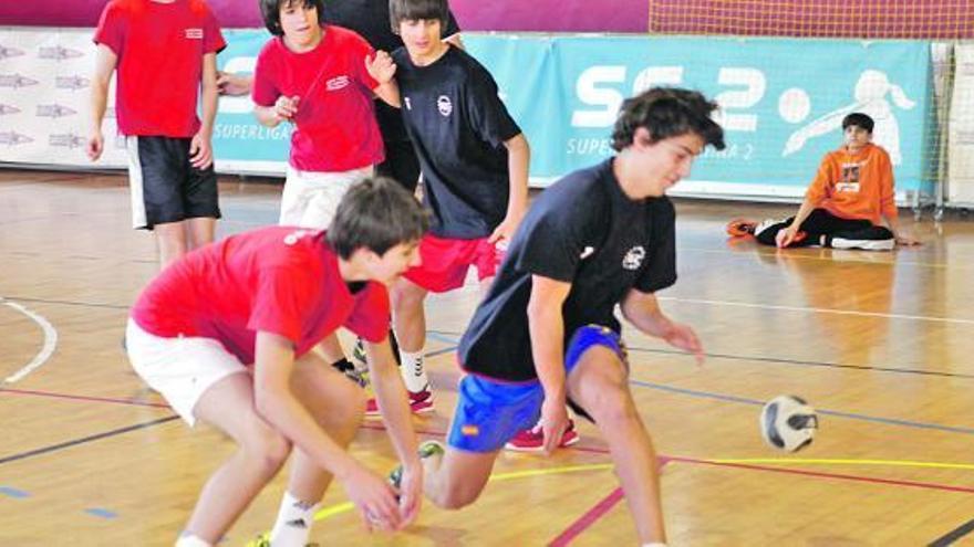 Una acción de uno de los entrenamientos. / MARCOS LEÓN