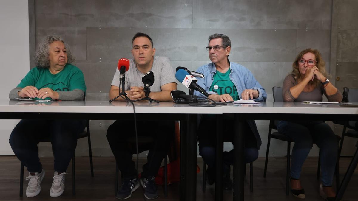 Familias valencianas afectadas por el acoso inmobiliario de los fondos buitre.
