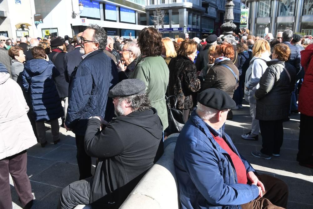 Jubilados de A Coruña exigen "pensiones dignas"