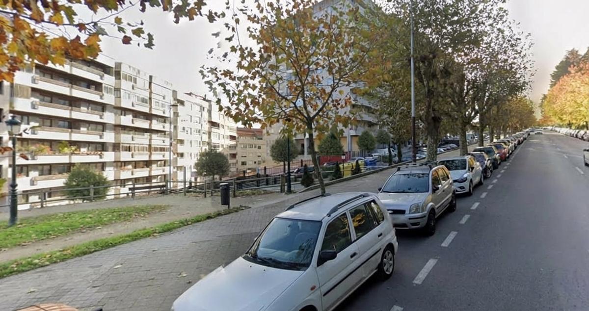 Vista de los edificios de O Castro situados en Celso Emilio Ferreiro