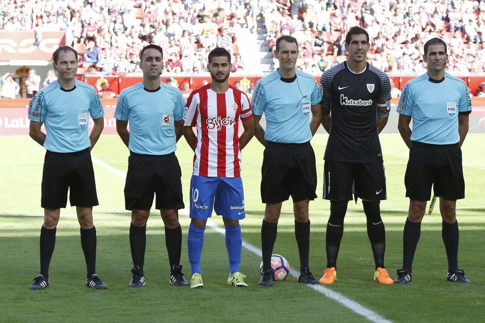 Partido entre el Sporting y el Athletic Club (2-1)