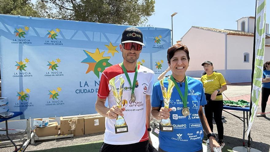 Vero Jerez y Ramón Álvarez ganan la Copa Autonómica Marcha Nórdica de La Nucía