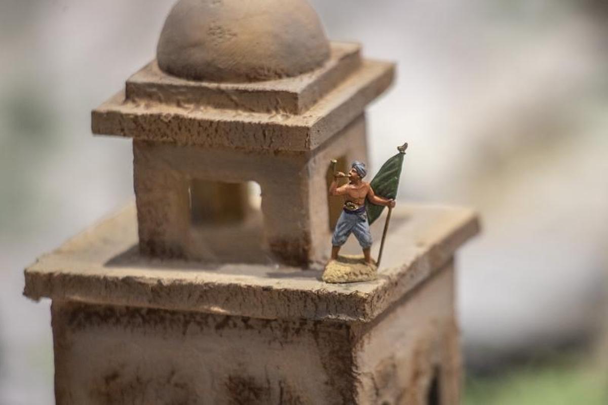Maqueta de la Orihuela musulmana que se exhibe en el Museo de la Reconquista