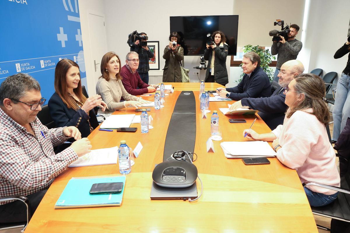Reunión entre la Xunta y organizaciones profesionales agrarias.