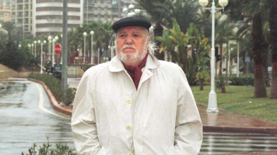 El actor Francisco Rabal en 1999, durante en una visita a Alicante.