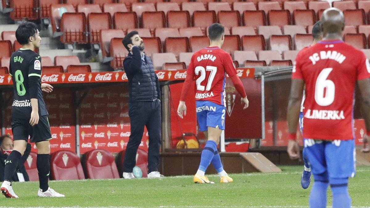 El partido entre el Sporting y el Leganés, en imágenes