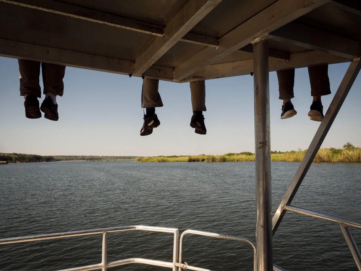 Barco en el Parque Nacional Chobe