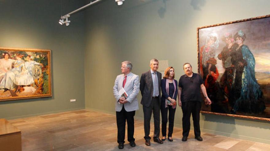 Los cuadros de Sorolla y Zuloaga, en la sala dedicada al valenciano en el Centre del Carme.