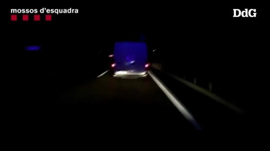 Denunciat un conductor a Sant Julià de Ramis per circular amb una furgoneta a 50 km/h i amb sobrepès a l'AP-7