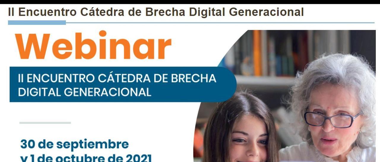 El cartel del encuentro de la Cátedra de Brecha Digital