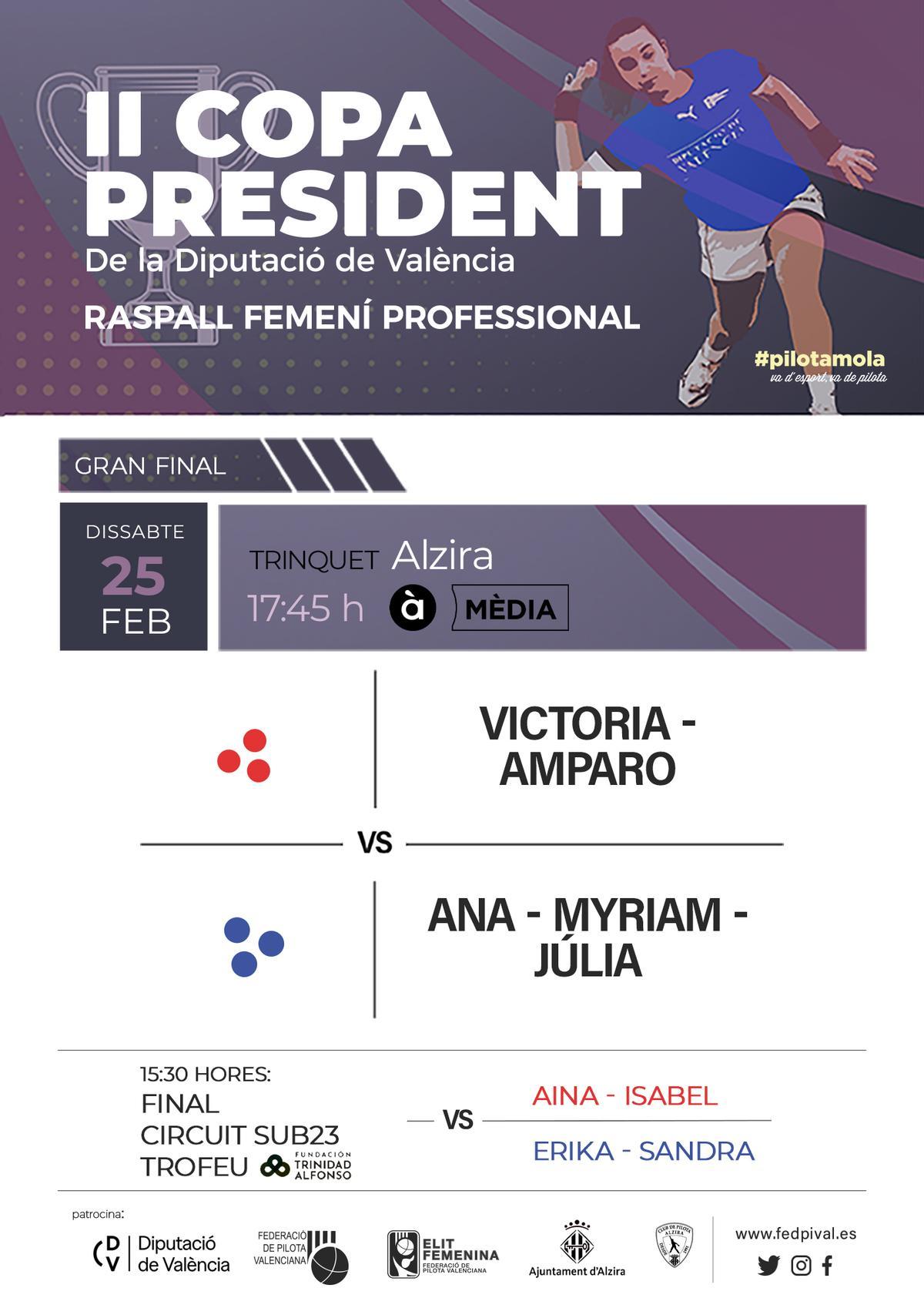 PROGRAMA DE LA  II COPA PRESIDENT DIPUTACIÓ DE VALÈNCIA.