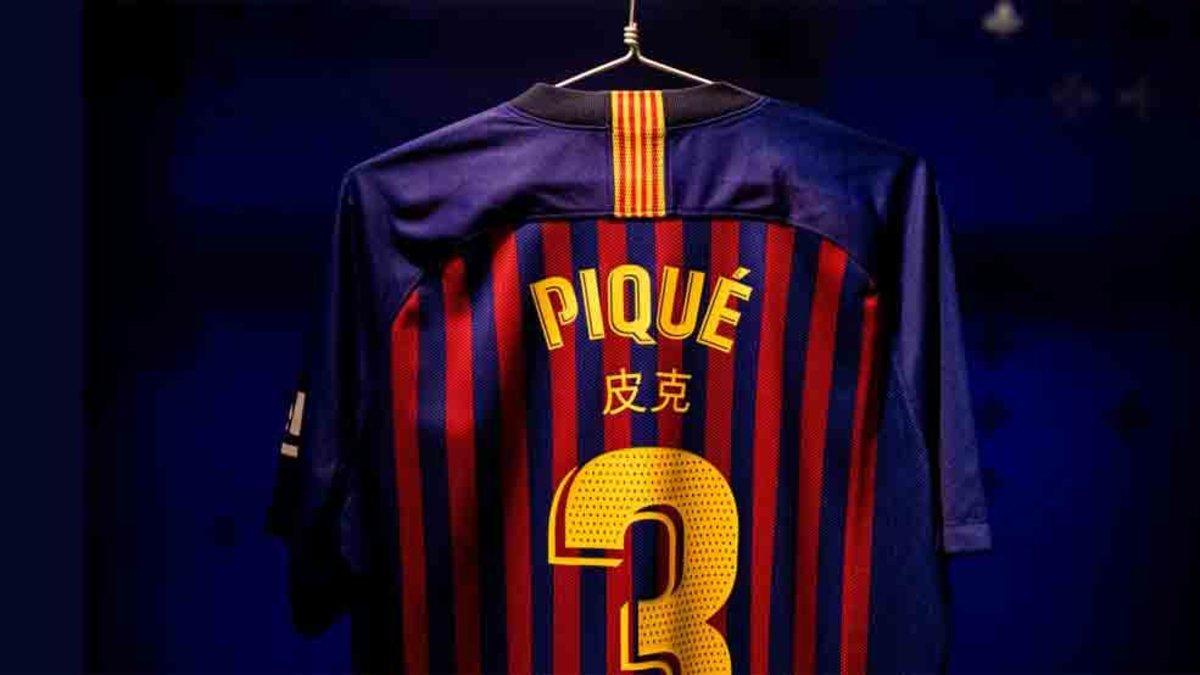 La camiseta que el Barça tenía preparada para Piqué