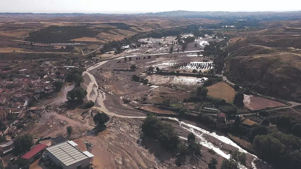 La "tormenta del siglo" arrojó 43 hectómetros cúbicos en la ‘zona cero’
