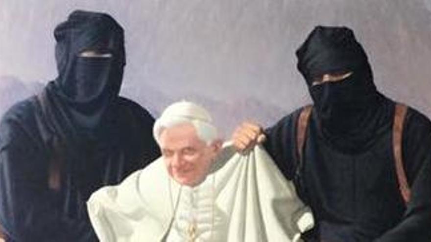El lienzo &quot;El secuestro de Benedicto XVI&quot;