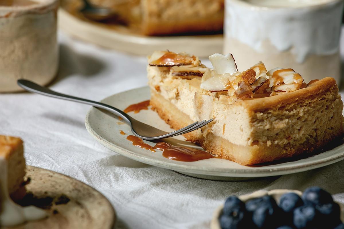 Tarta de queso y nueces