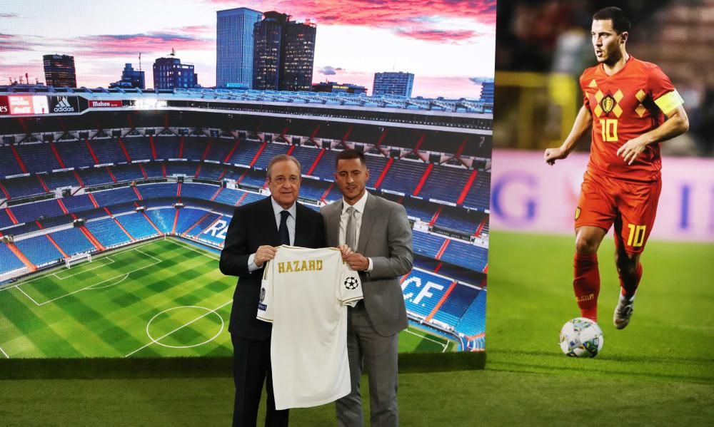 Presentación de Eden Hazard en el Bernabéu