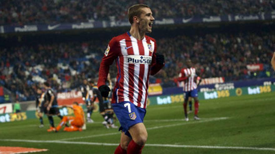 Griezmann celebra uno de sus goles.