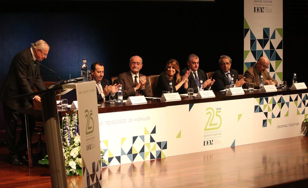 El Palacio de Congresos de Málaga acoge el acto institucional de celebración del aniversario de la tecnópolis malagueña, con la presencia de la presidenta de la Junta