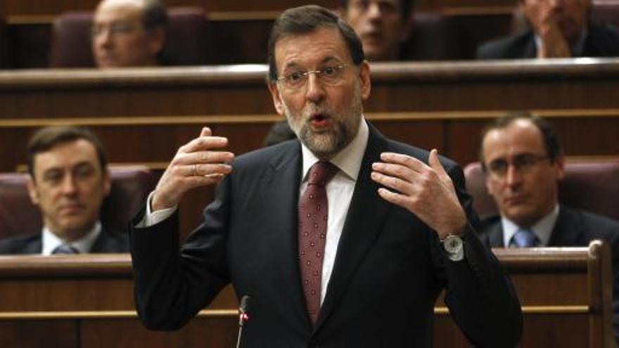 Rajoy, en el Congreso de los Diputados.