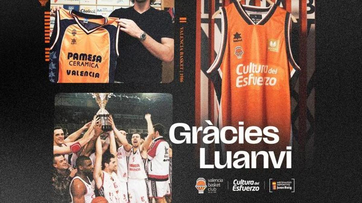Así ha anunciado el Valencia Basket su no renovación con Luanvi