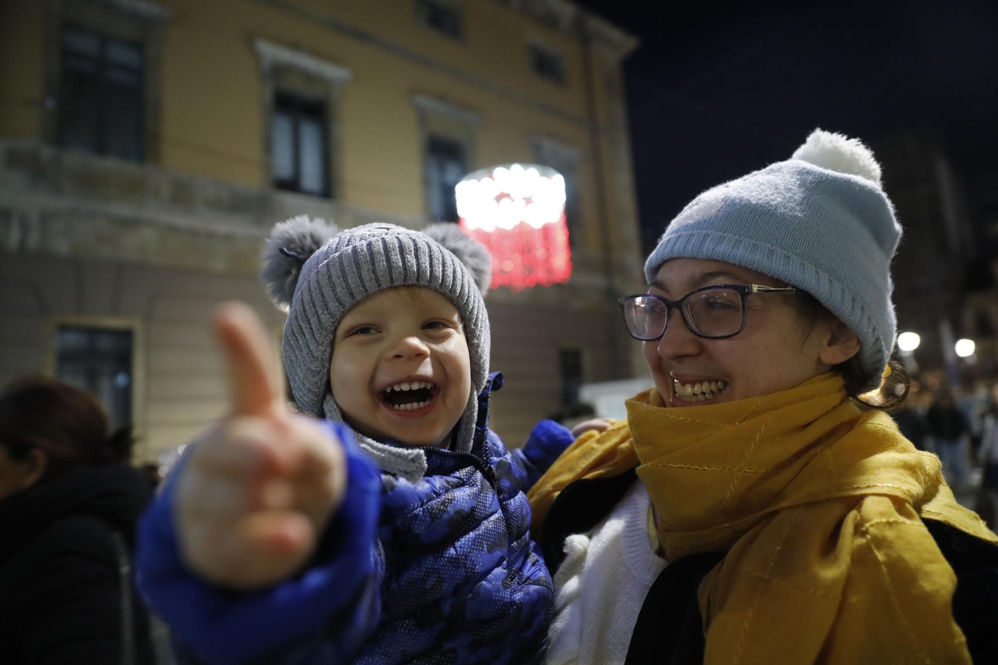 Encendido de las luces navideñas en Gijón