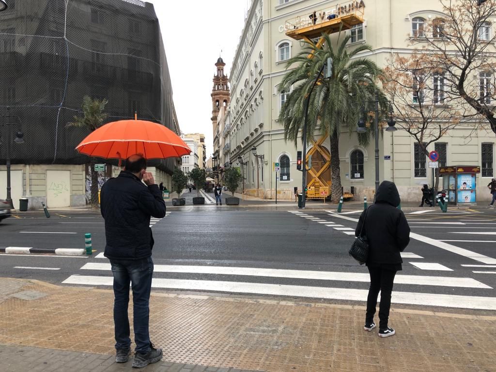 Lluvia en València: comienza la ola de frío del puente de San José