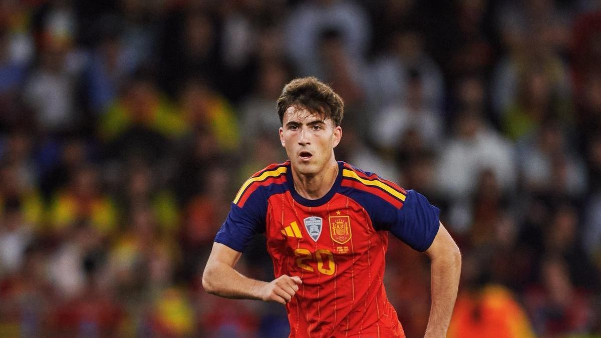 Javi Rodríguez, en su debit con la selección española absoluta