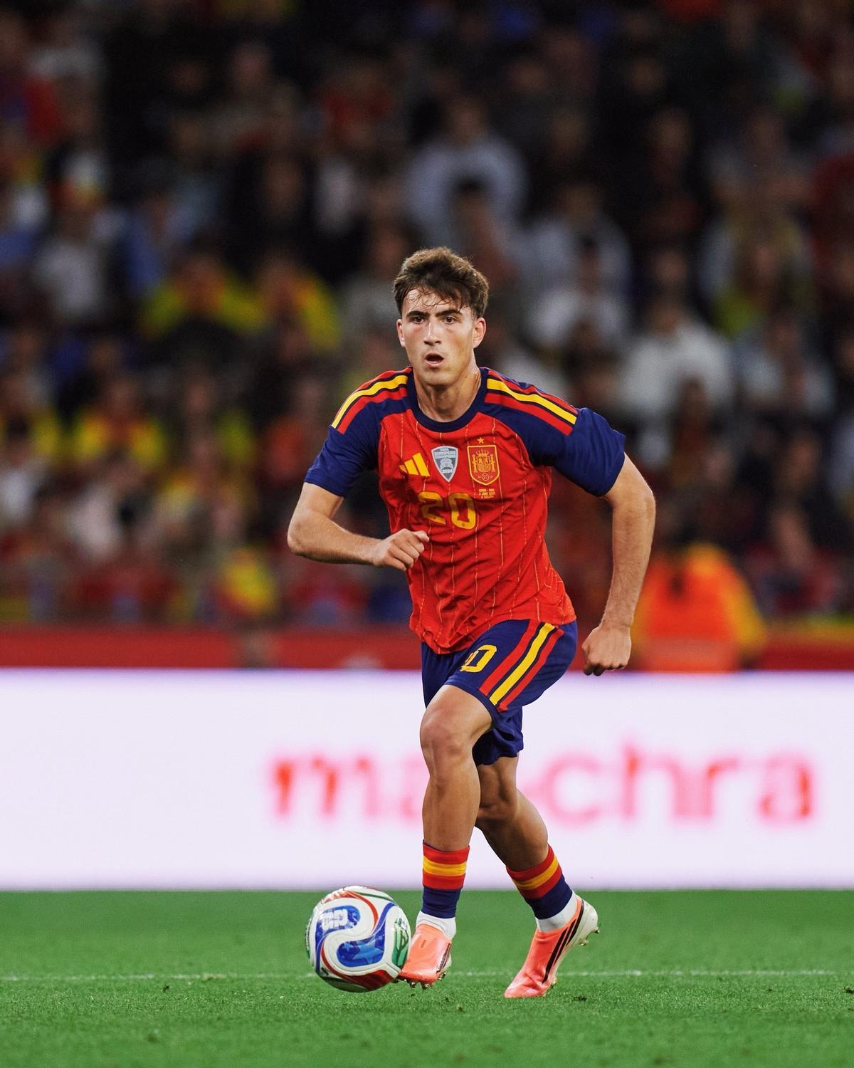 Javi Rodríguez, en su debit con la selección española absoluta