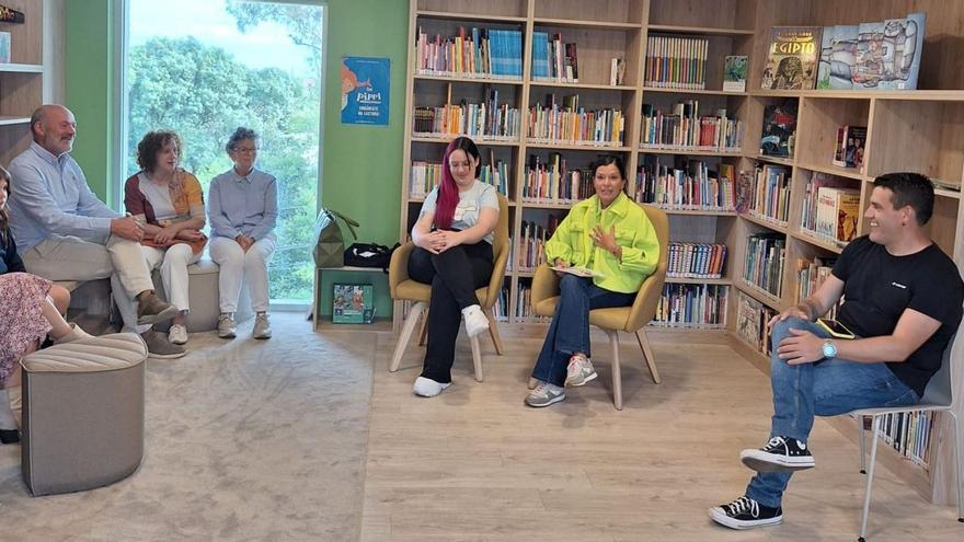 Un momento de la presentación del cómic, ayer en Mos | D.P.